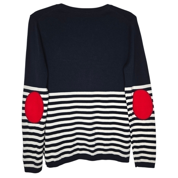 Tommy Hilfiger Petite Womens Navy Classic V Neck Knit Light Sweater Size Small - Picture 2 of 9